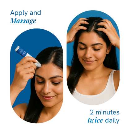 Be Bodywise Hair Growth Roll-On Serum for Men & Women | 3% Rosemary, 3% Redensyl, 2% AnaGain | Precision Scalp Applicator | Paraben/Sulphate-Free | Non-Oily | DHT Blocking